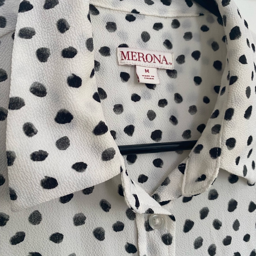 Merona Polka Dot Sleeveless Blouse - Picture 3 of 4